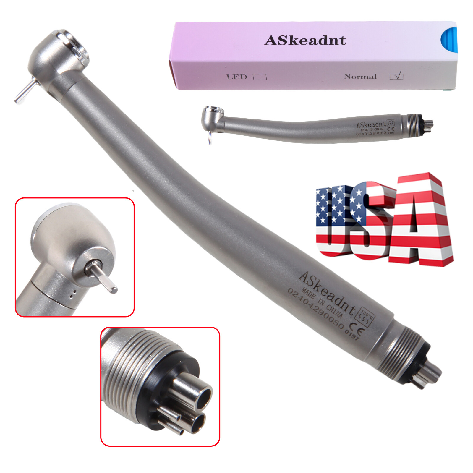 NSK Style Pana-Max Dental High Speed Turbine Handpiece 4 Hole Midwest 4 holes