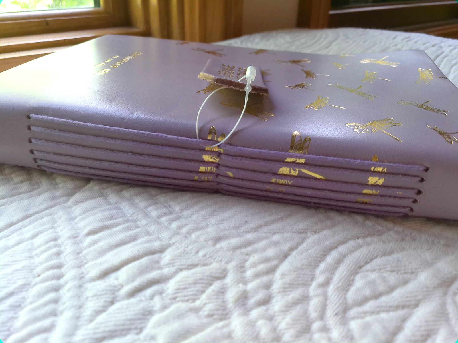 GENUINE LEATHER HANDMADE 144 LINED PAGES INDIA DRAGONFLIES YES TO NEW ADVENTURES