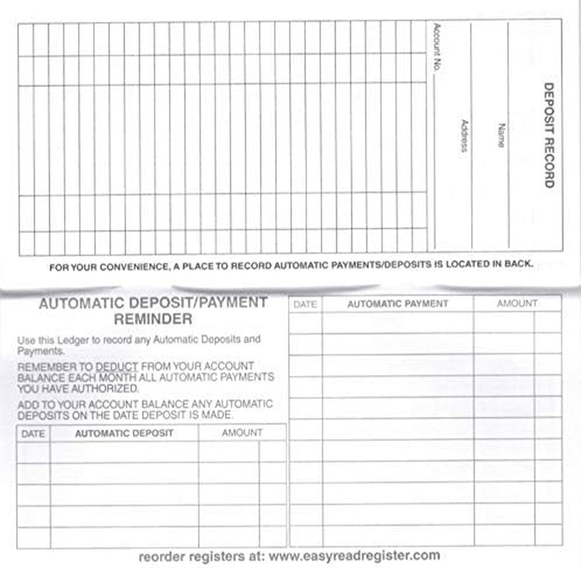 12 Check Registers for Personal Checkbook – Made in the USA – Checkbook Ledger T
