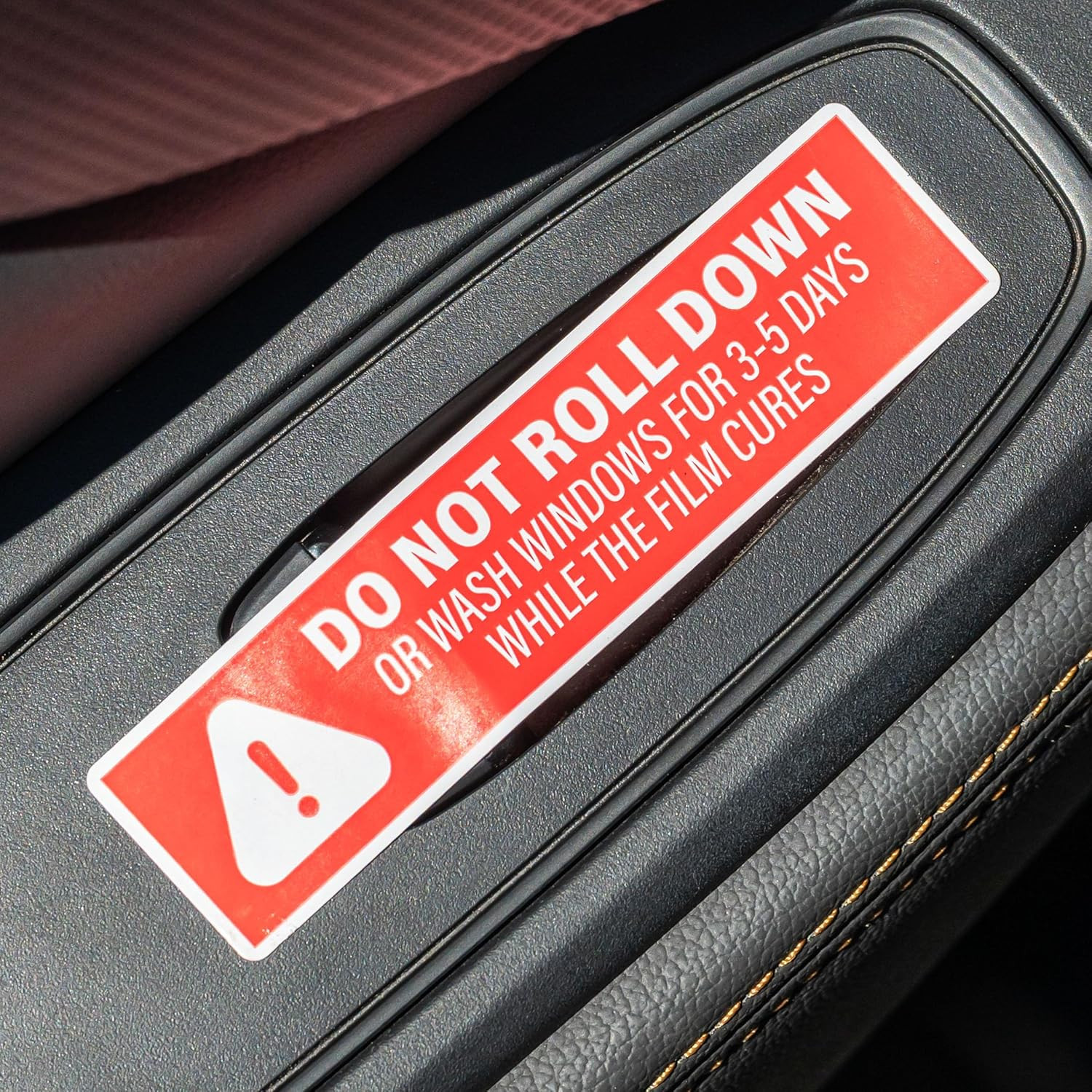 500Pcs Do Not Roll down Window Stickers, Removable Adhesive Warning Labels for A