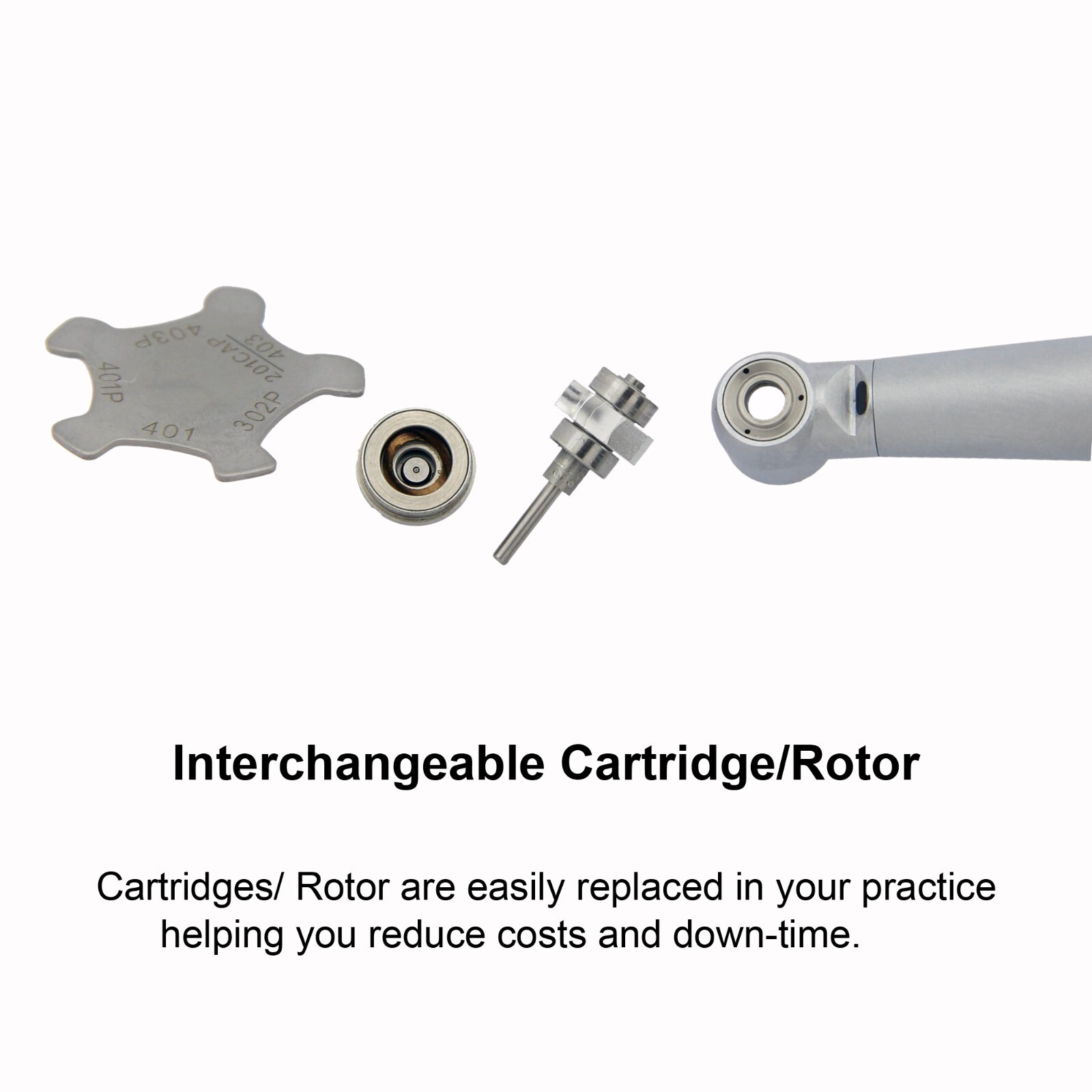 COXO Dental Small Mini Head High Speed Handpiece Fiber Optic Turbine NSK Coupler