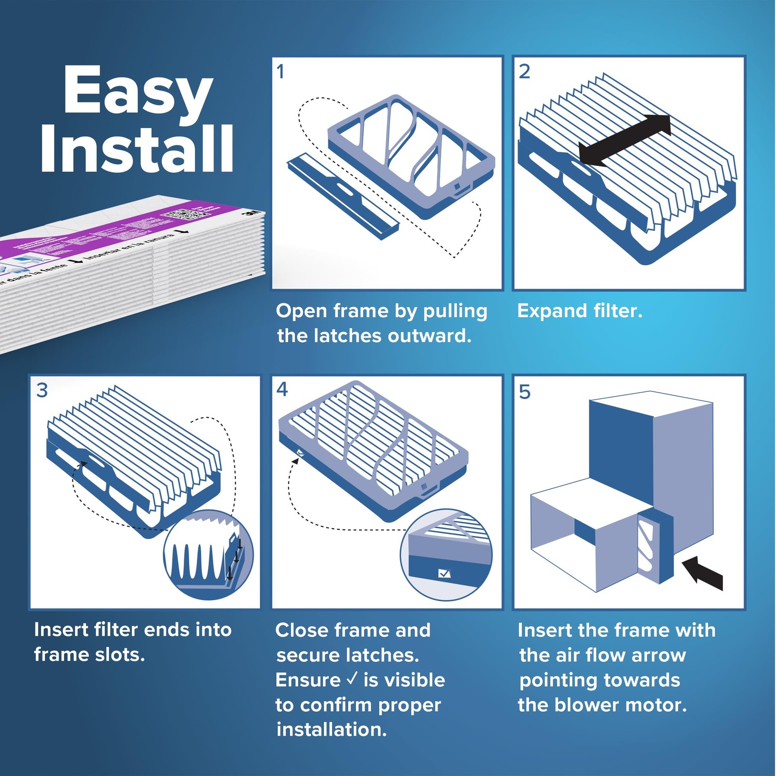 Filtrete 16X25X4 Refillable Air Filter Starter Kit Mpr 1550 Merv 12 1 Reusable