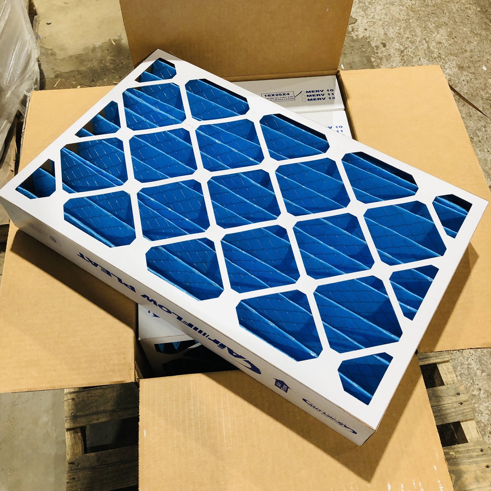 Airflow Products AFP2000-16254 Air Filter Pleated 16x25x4 SC Merv 10 Case/6pk