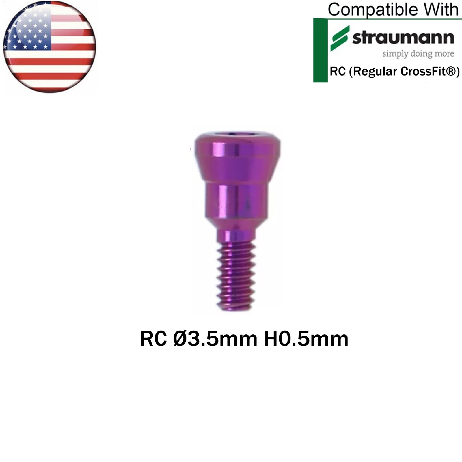 US Dental Healing Abutment NC/RC Closure Caps Compatible Straumann ITI BL/BLT