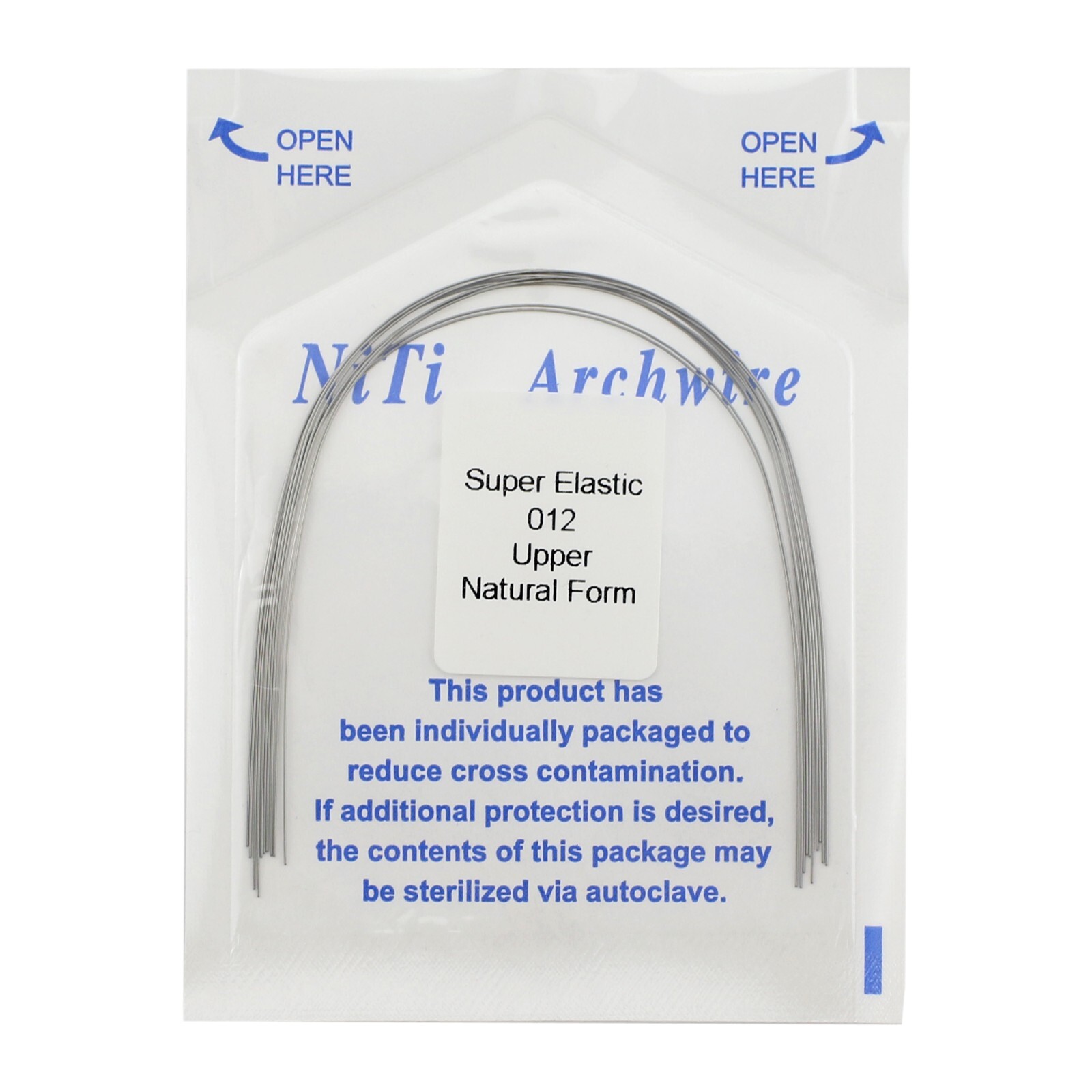 100pc Dental Orthodontic Arch Wires Niti Rectangular Round Natural 1622 012 016