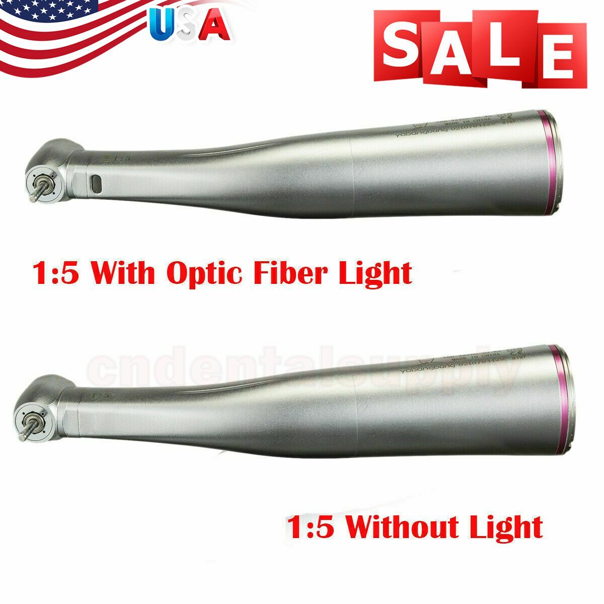 Dental Contra Angle 1:1 / 1:5 Increasing LED Handpiece Fit NSK Motor WK