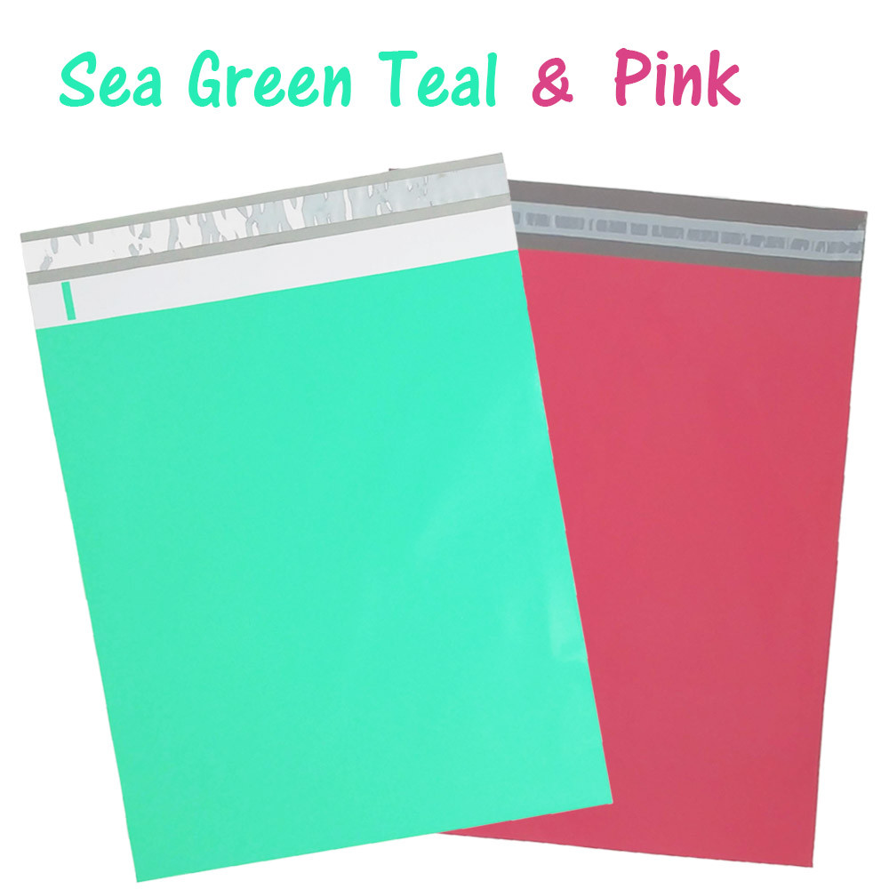 12×15.5 Poly Mailers Pink, Purple, Teal 12×15 Envelopes, Plastic Shipping Bags