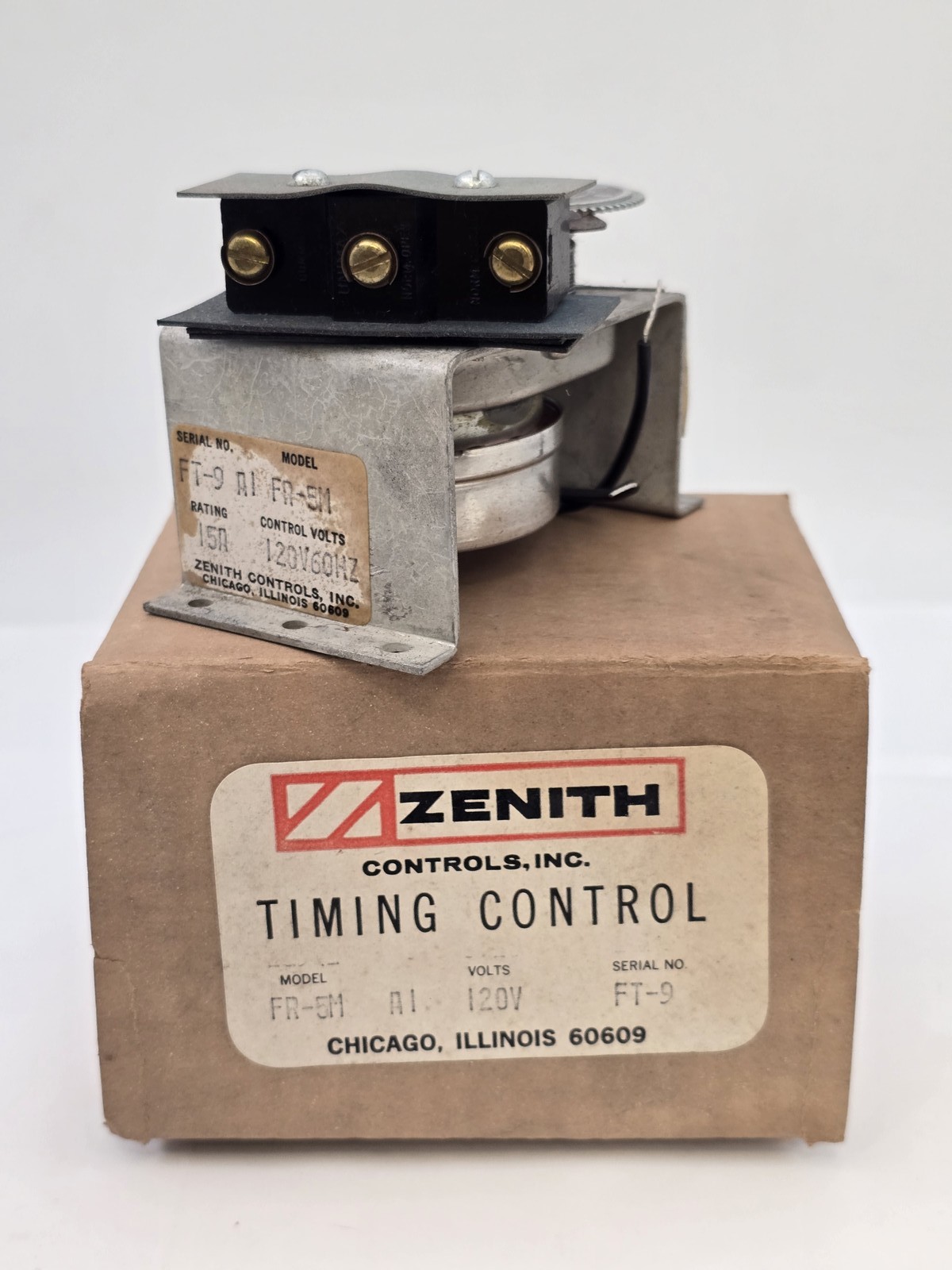 Zenith FR-5M Timing Control Module 15A 120V Range 0-5MIN