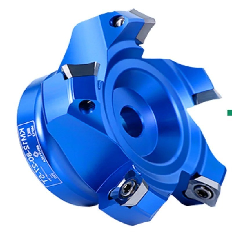 400R KM12 High-Gloss Fast Feed Flying Cutter Head 45° Angle Multi-Edge Milling