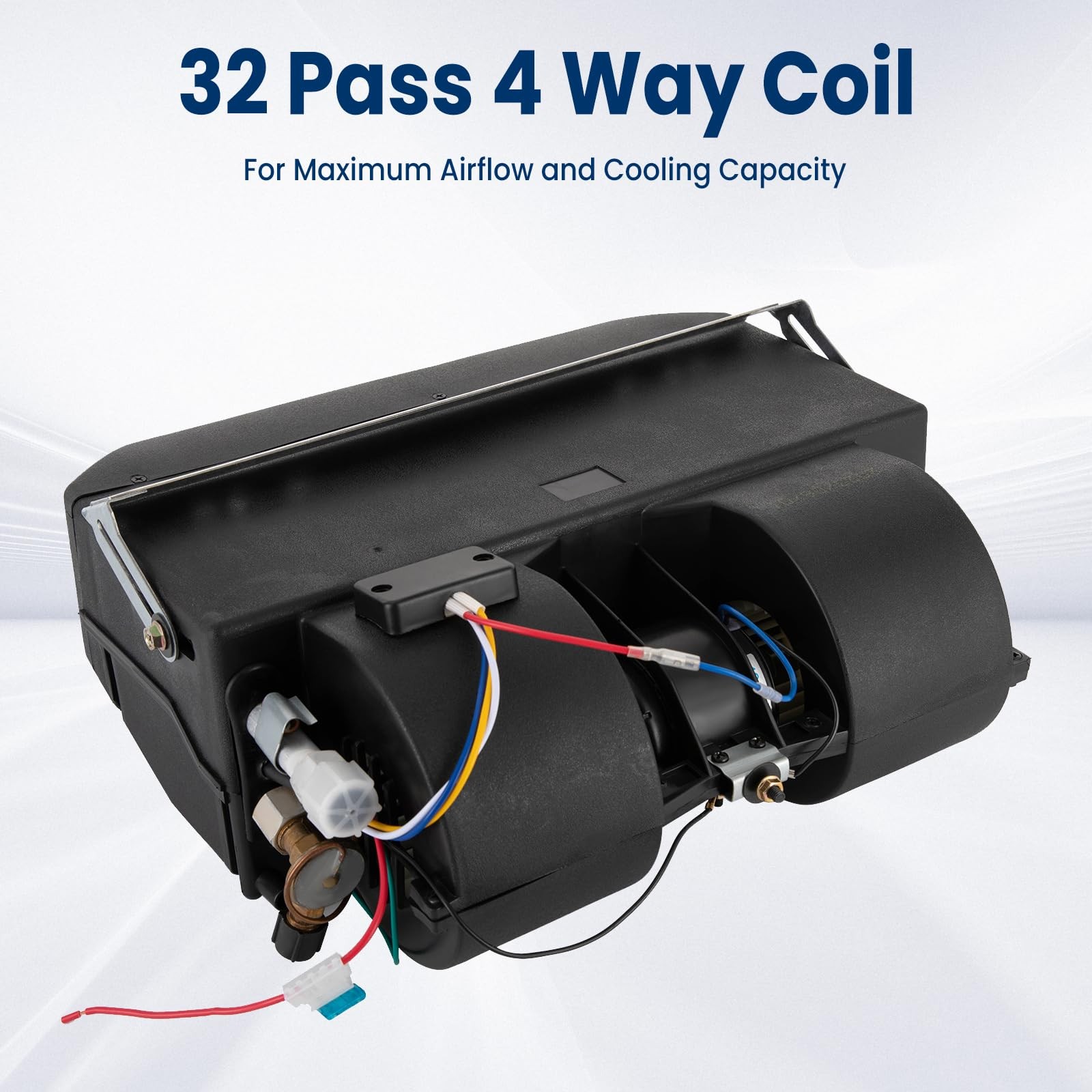 Air Conditioner UN, Car Air Conditioner 12V 30W A/C 32 Pass 4 Way Coil