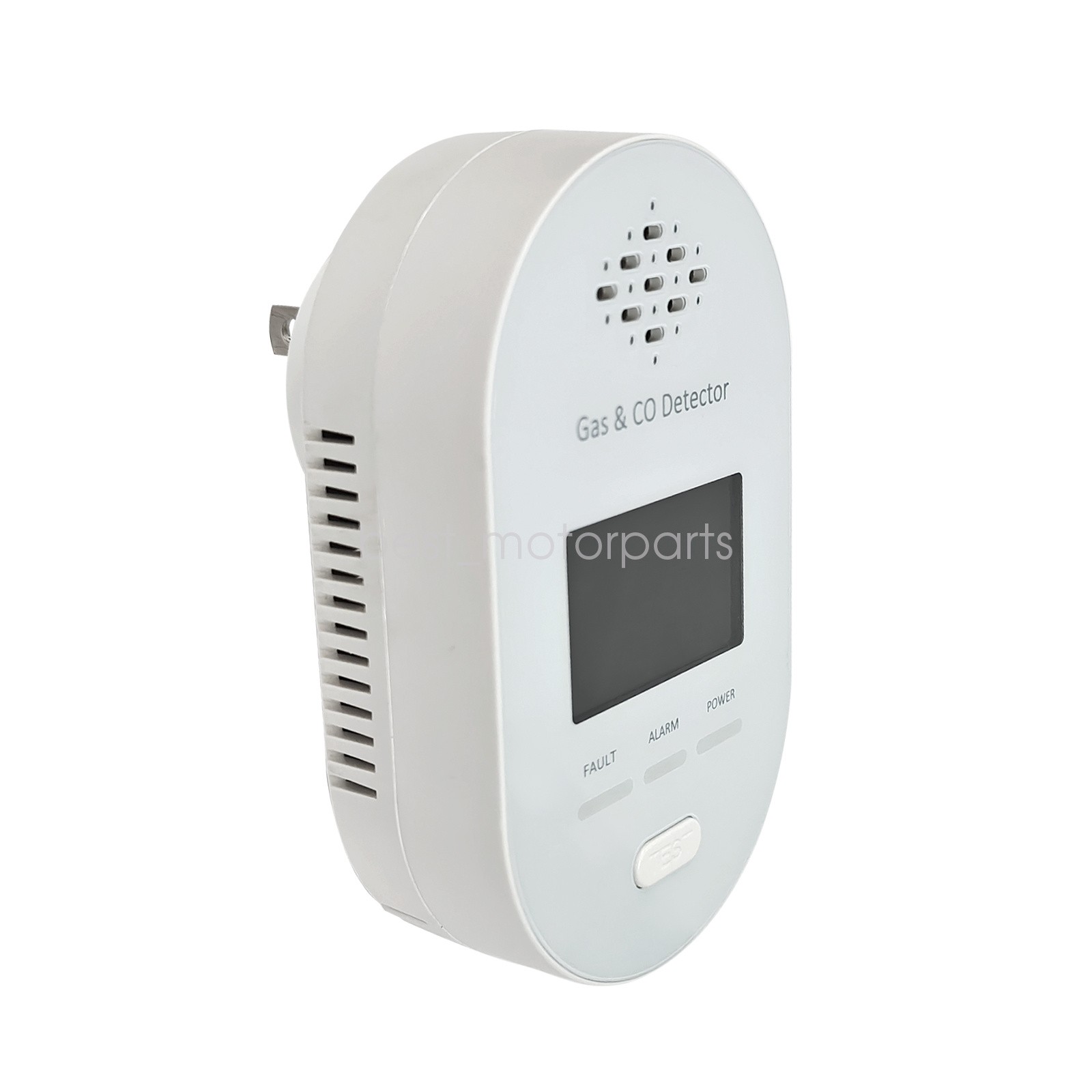 Portable 4-in-1 CO Detector with Smoke & Natural Gas, Plug-in Safety Alarm