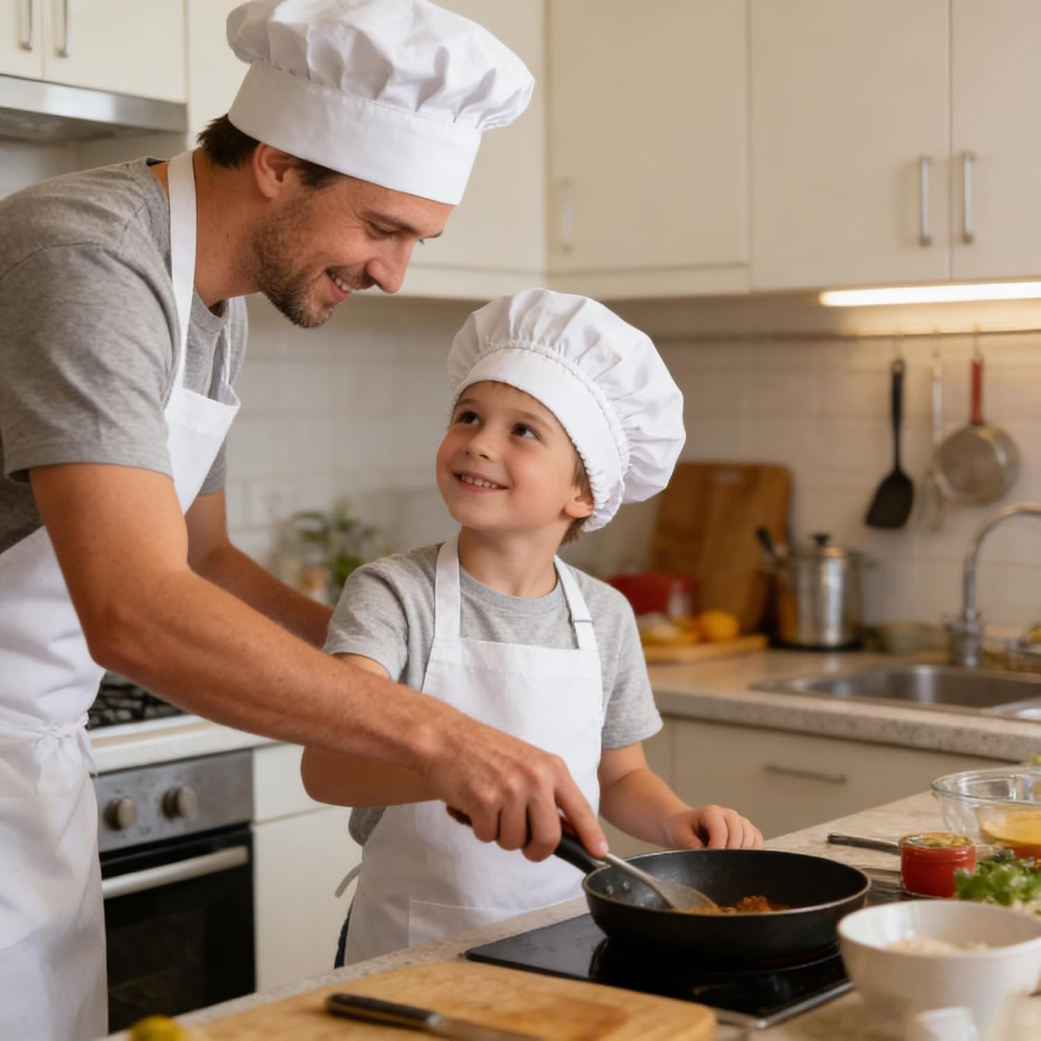 Unisex Chef Hat Adjustable Elastic Baker-Cap-Reusable-Kitchen-Cooking-Hats for M