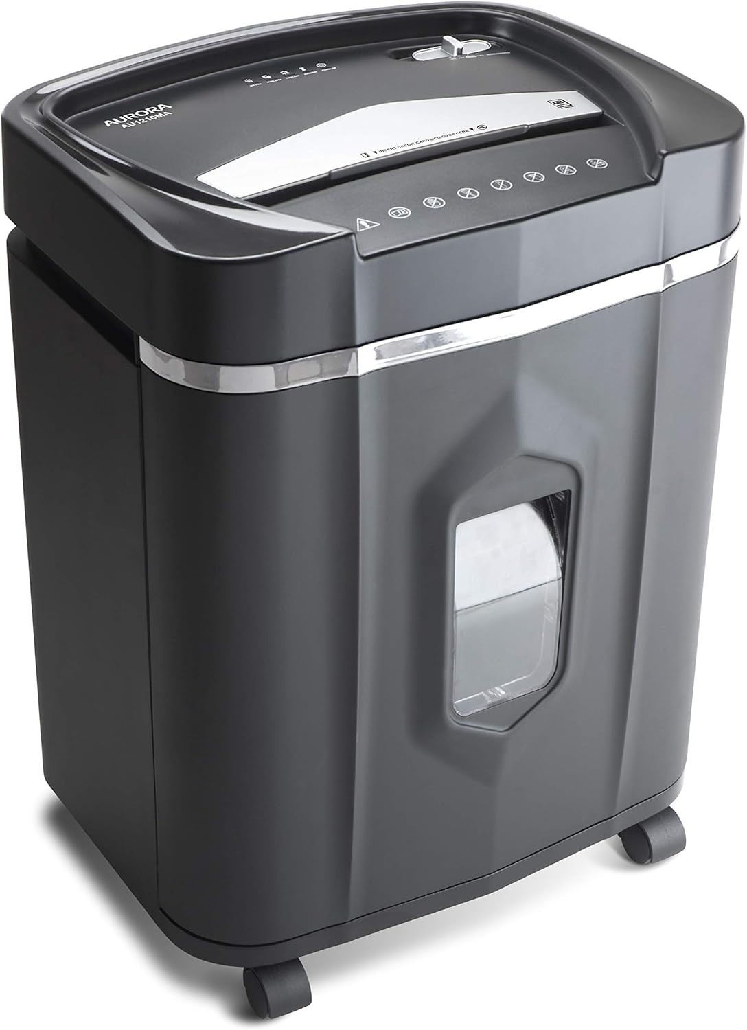 High-Security 12-Sheet Micro-Cut Shredder – Continuous Operation, Whisper Quiet