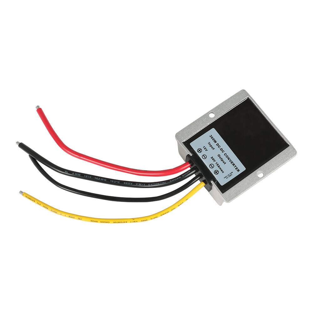 12V to 24V 15A 360W Waterproof DC/DC Car Voltage Converter Step Up Regulator