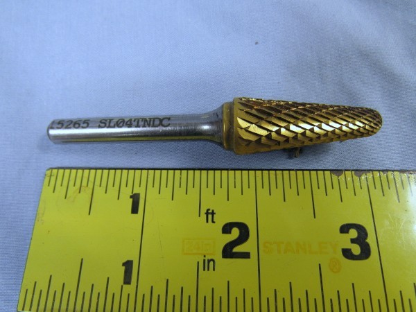 SGS Pro 1/4″ Shaft Carbide Burr, # 15265, Double Cut Tree Type, USA Made, New