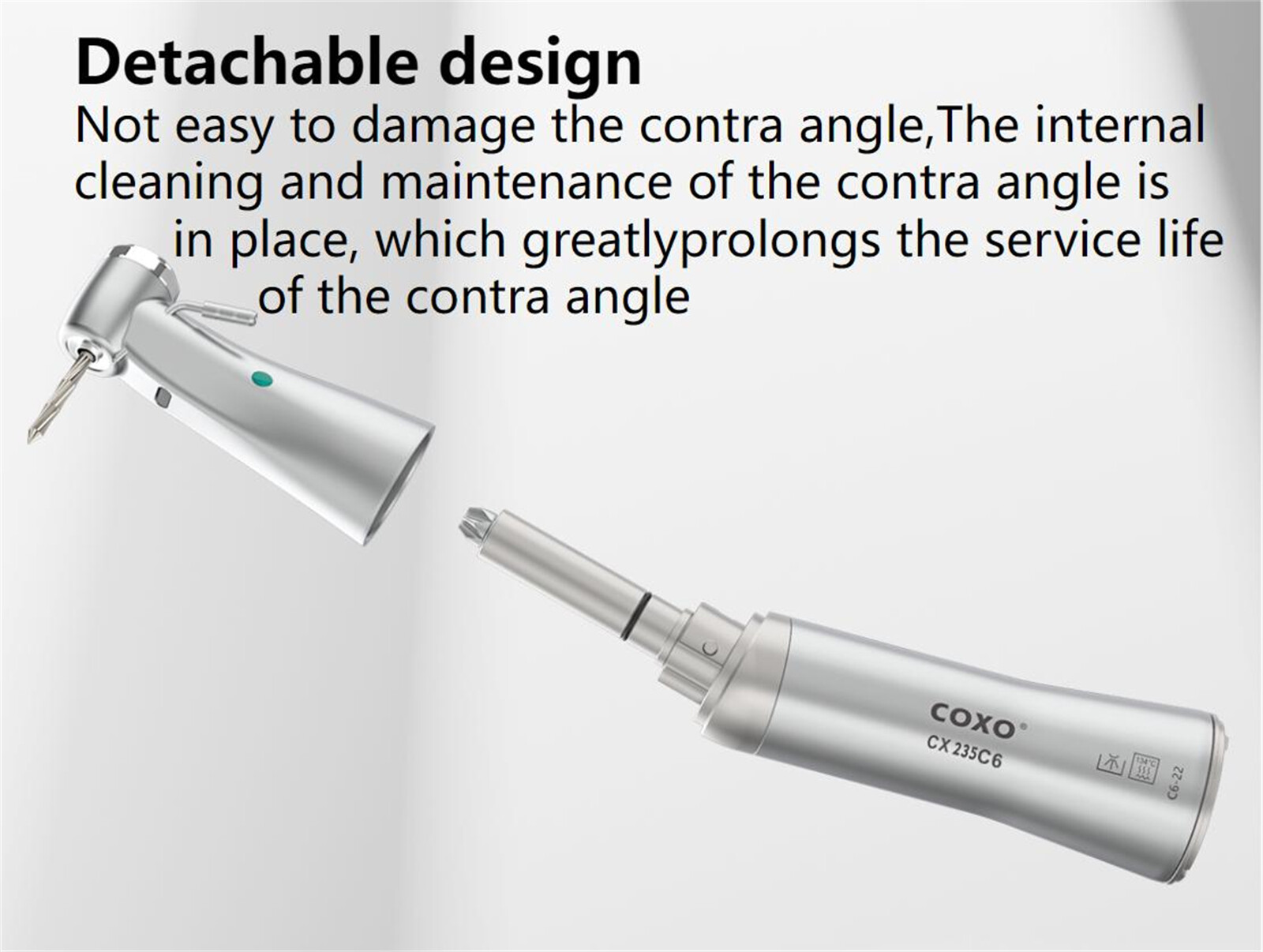 COXO Surgical Implant Low Speed Handpiece Dental Contra Angle 20:1 CX235C6-19