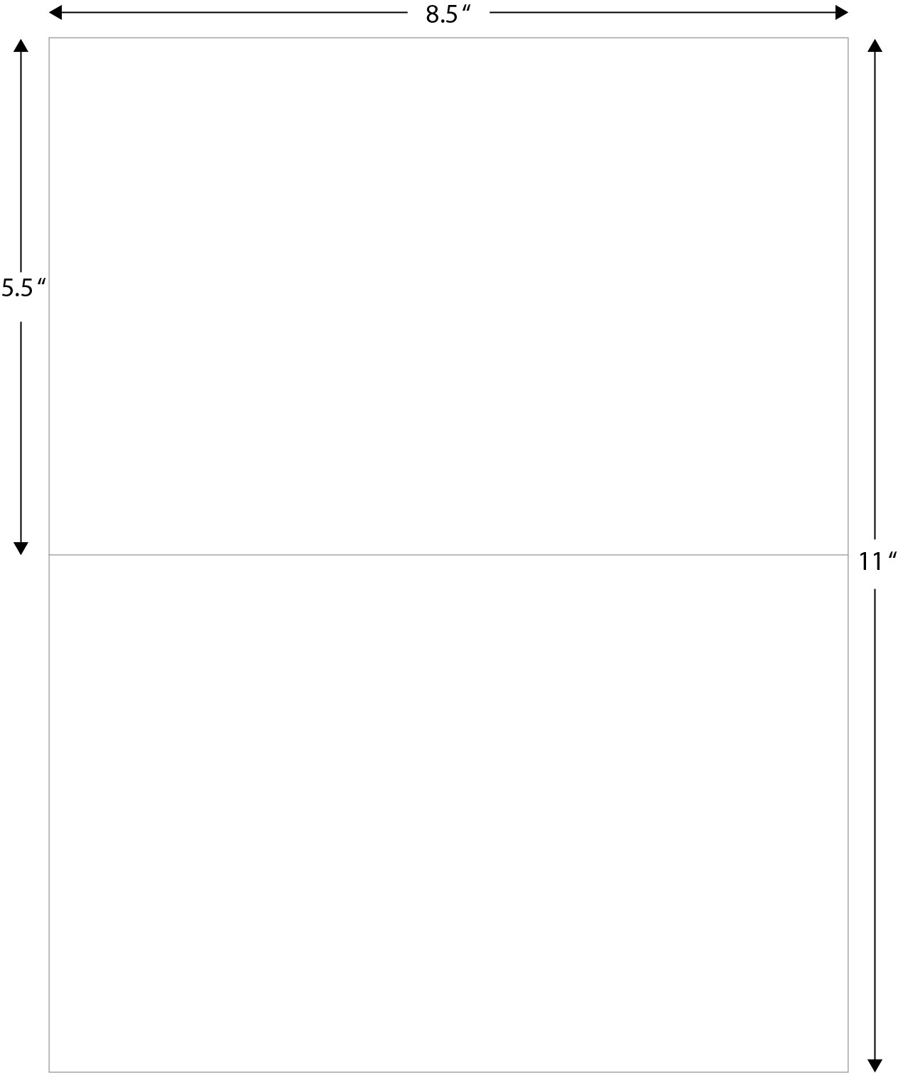 1000 Half Sheet Labels High Quality eBay PayPal & Amazon Shipping. 8.5 5.5 500