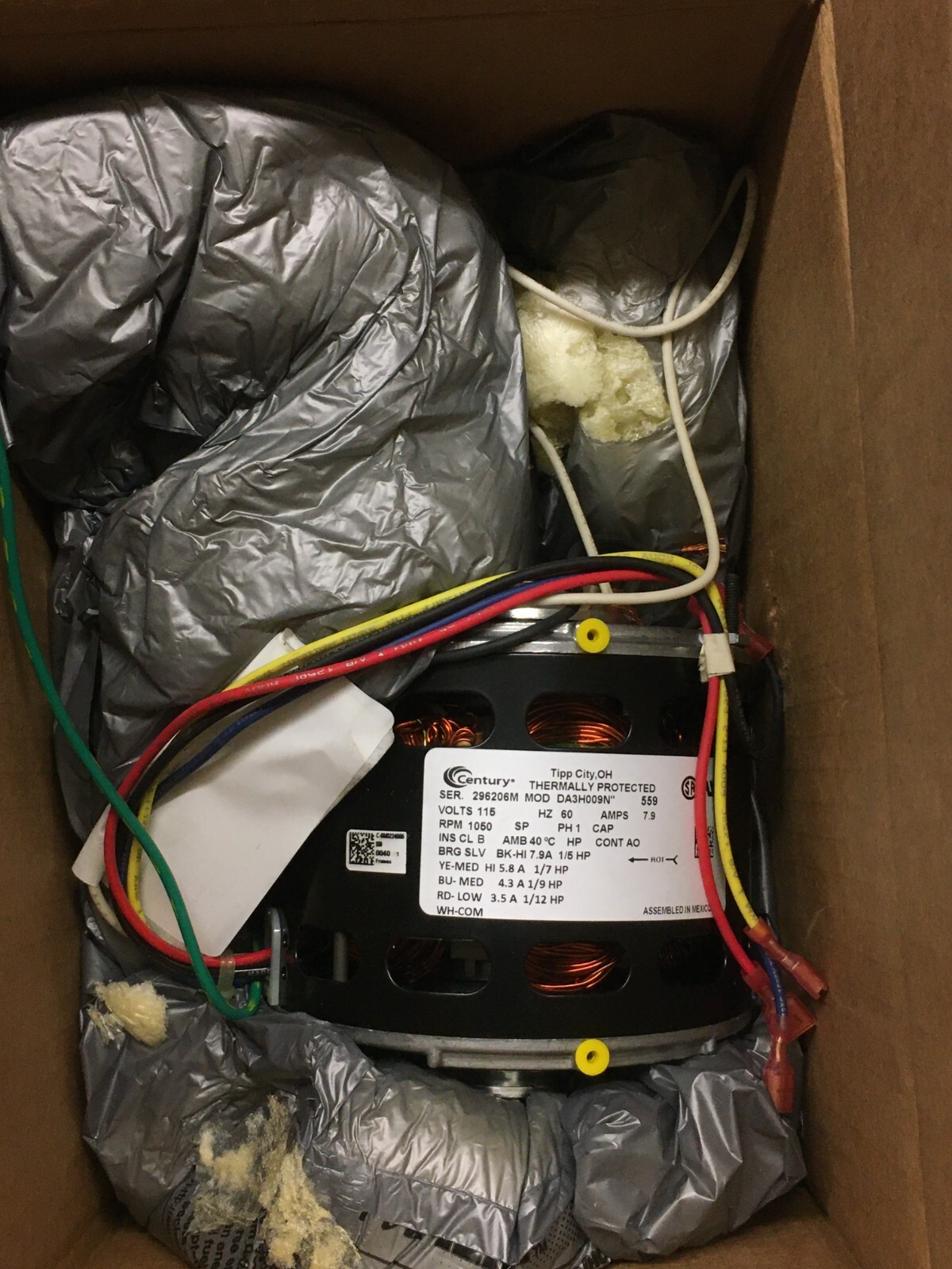 Century 559 Single Phase General Purpose Blower Motor