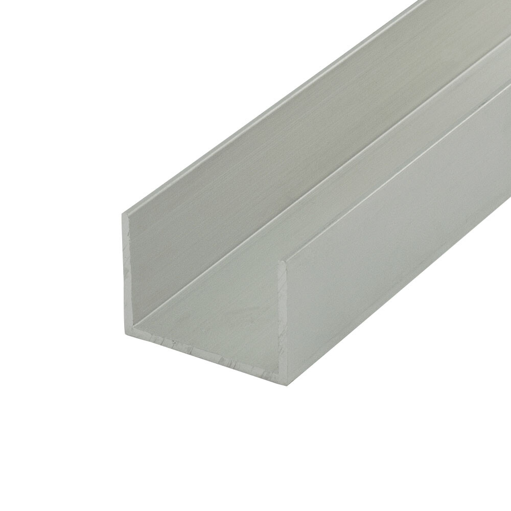 Mill Finish 1 Inch Inside Dimension Mldg Aluminum U-Channel/C-Channel