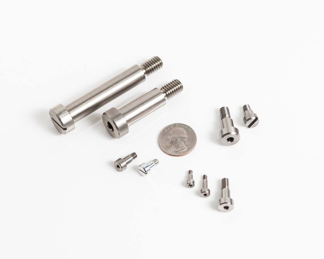 Precision Steel Plated Shoulder Screw QTY (20) 3/8 Head – 10-32 Made in USA