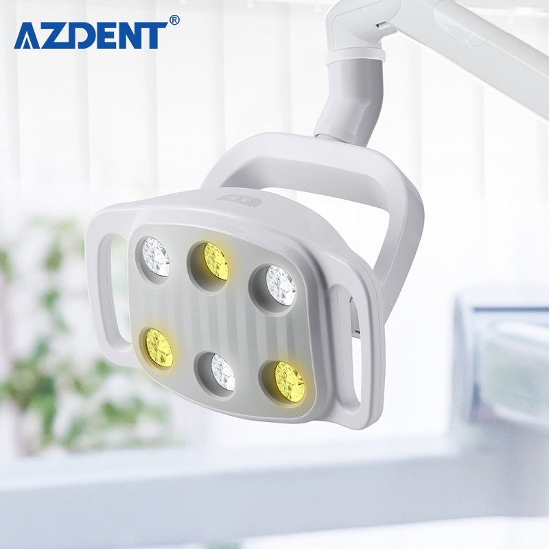 9W Dental 6 LED Lamp Oral Light Surgical Lamp For Unit Chair Induction Sensor