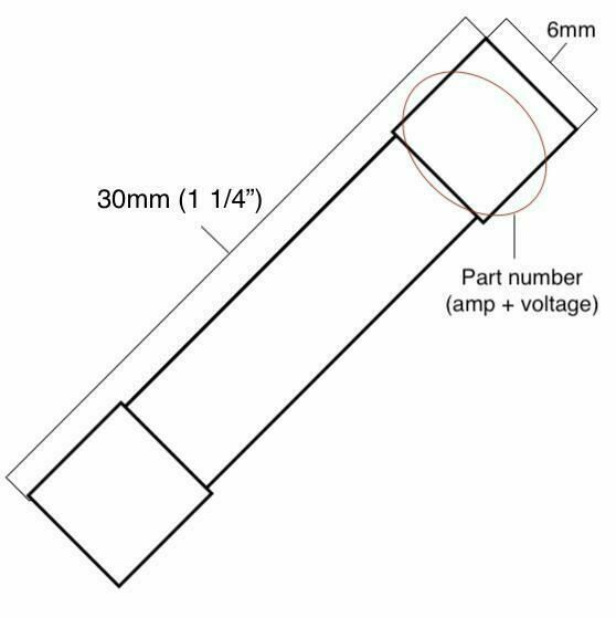 Pack of 5, 3SB0.5A250V, T0.5AL250V, T0.5A 250V, T0.5 L250V, T0.5L250V Cartridge
