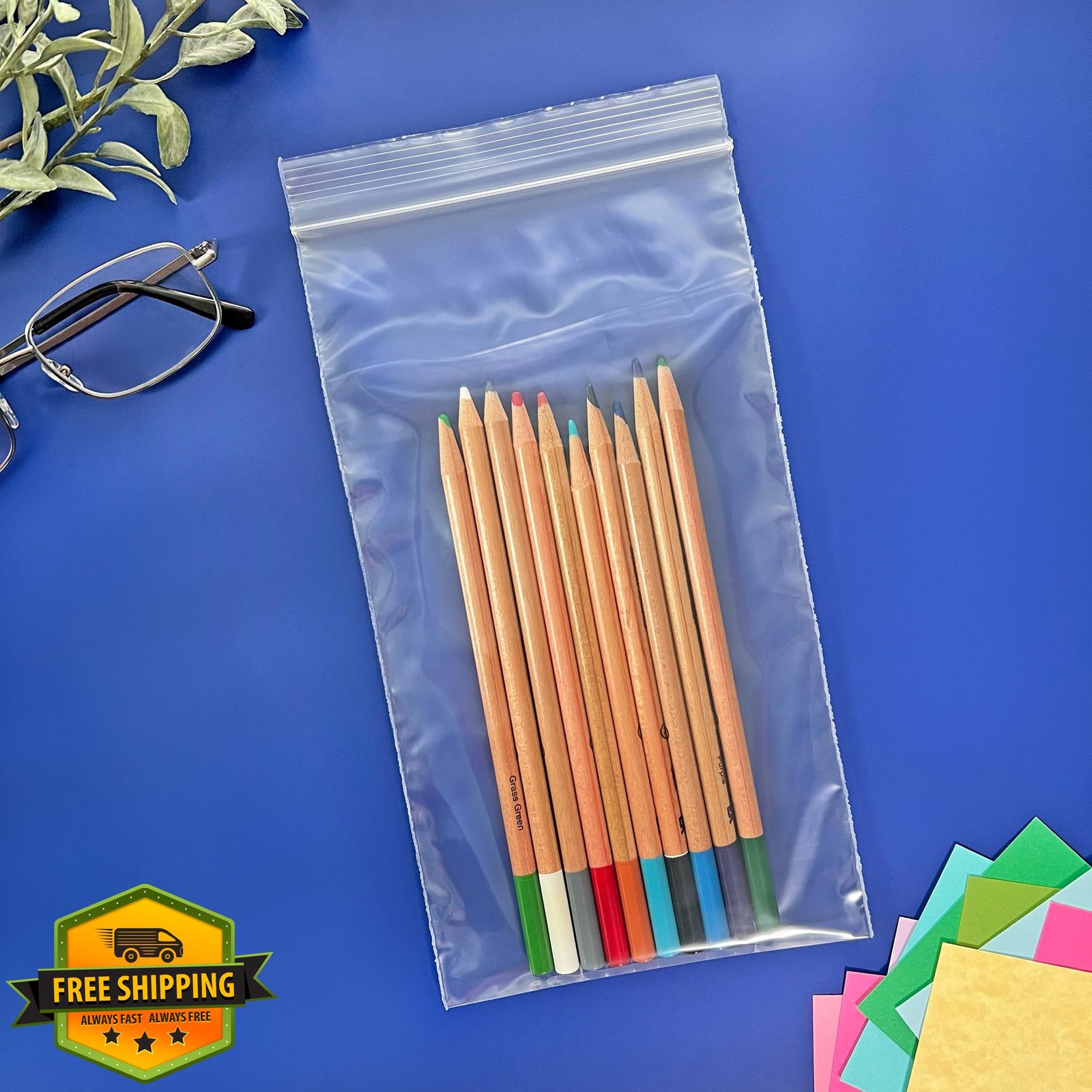 Plymor 5″ x 9″ Zipper Reclosable Plastic Bags 200 Pack 2 Mil