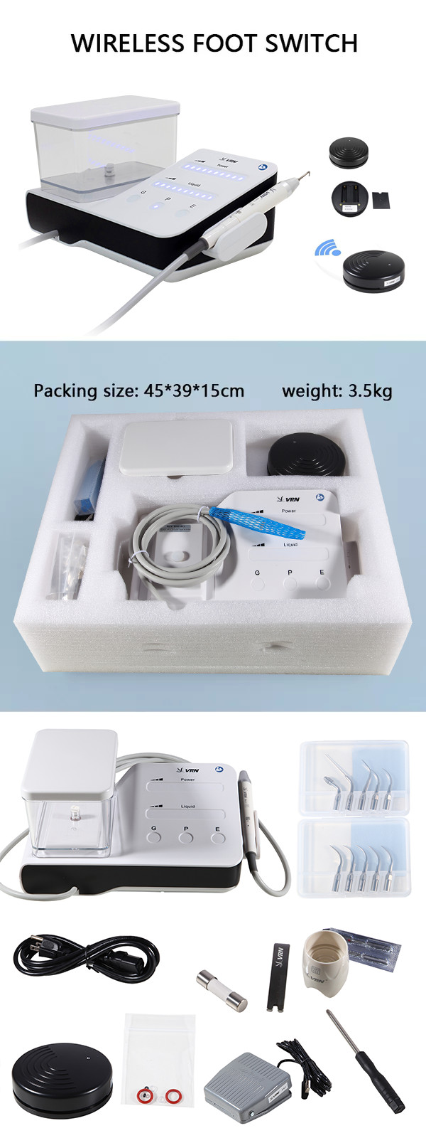 Bien Air Style Classic CA 1:5L 1:5 L Fiber Optic Contra Angle Electric Handpiece