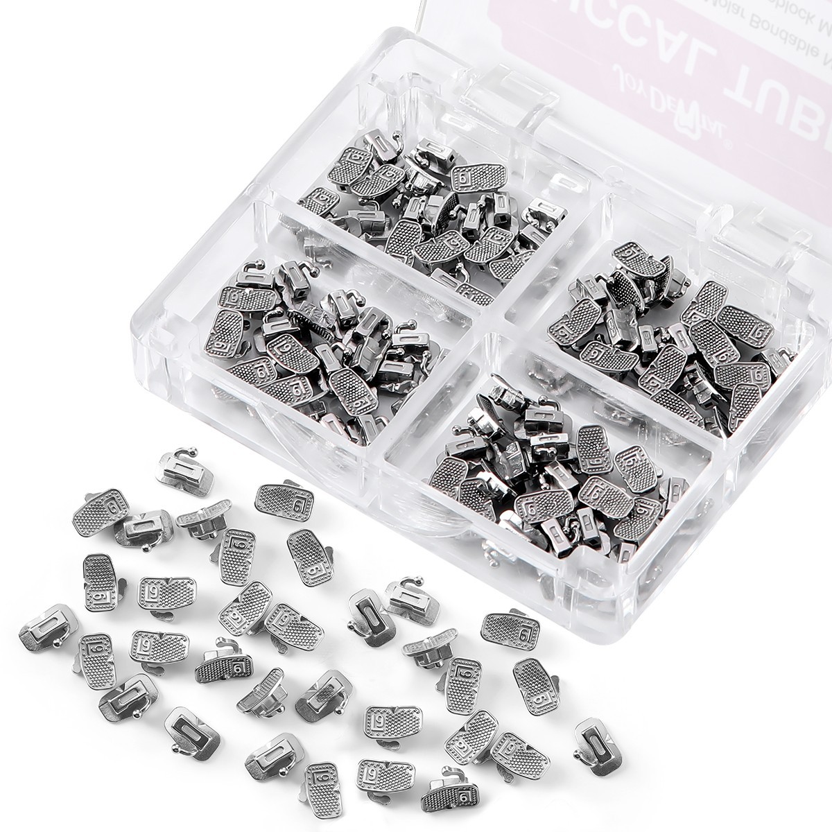 50set Dental Orthodontic 1st Molar MBT 0.022 Buccal Tubes Bondable Monoblock