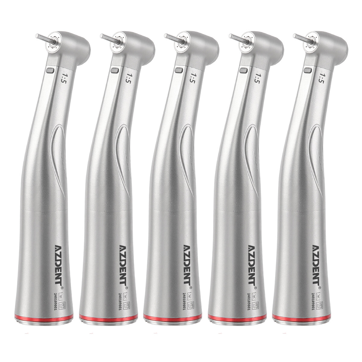 Dental 1:5 Fiber Optic LED Increase Contra Angle Handpiece Fit Electric Motor