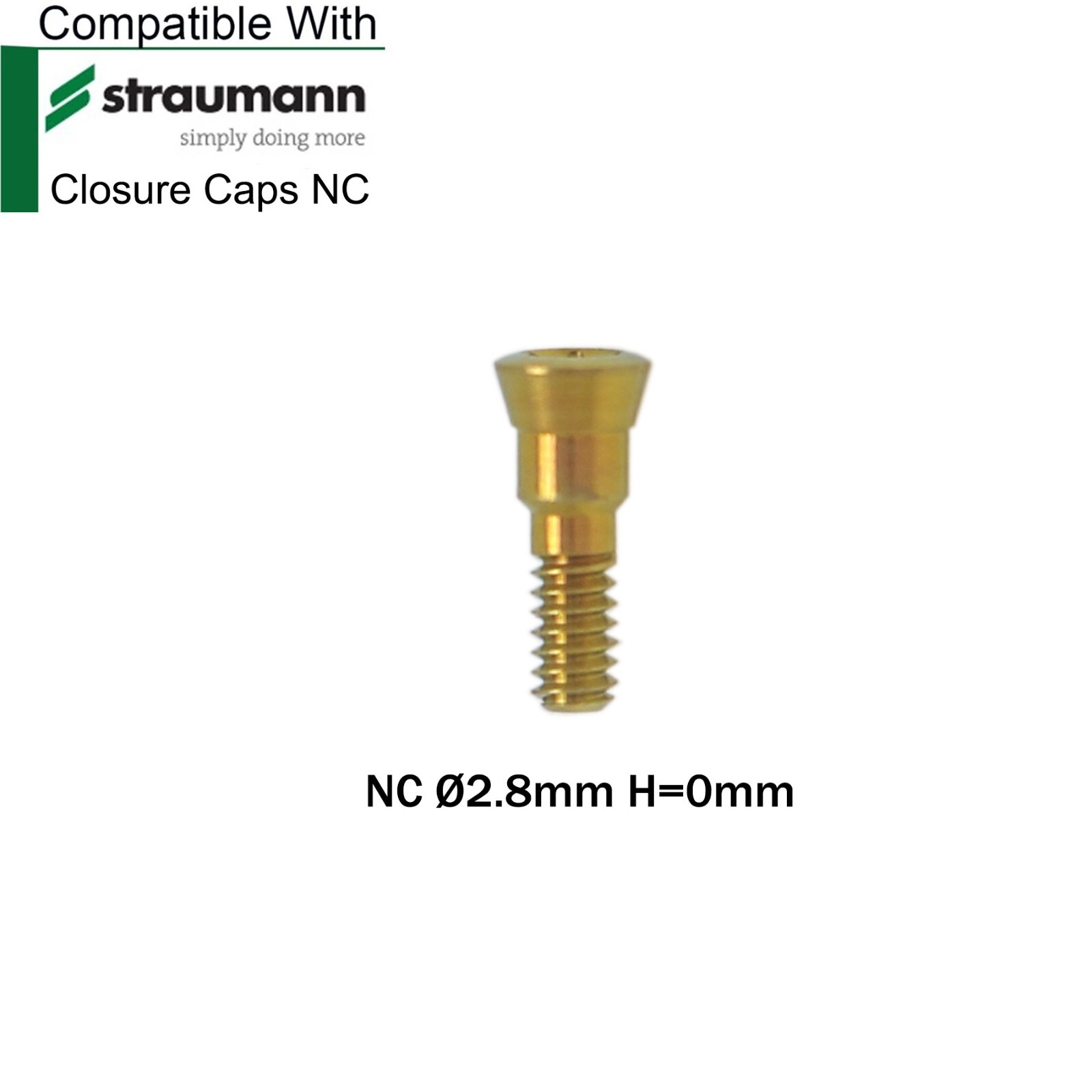 Dental NC Healing Abutment Healing Closure Caps Fits Straumann ITl BL/BLT