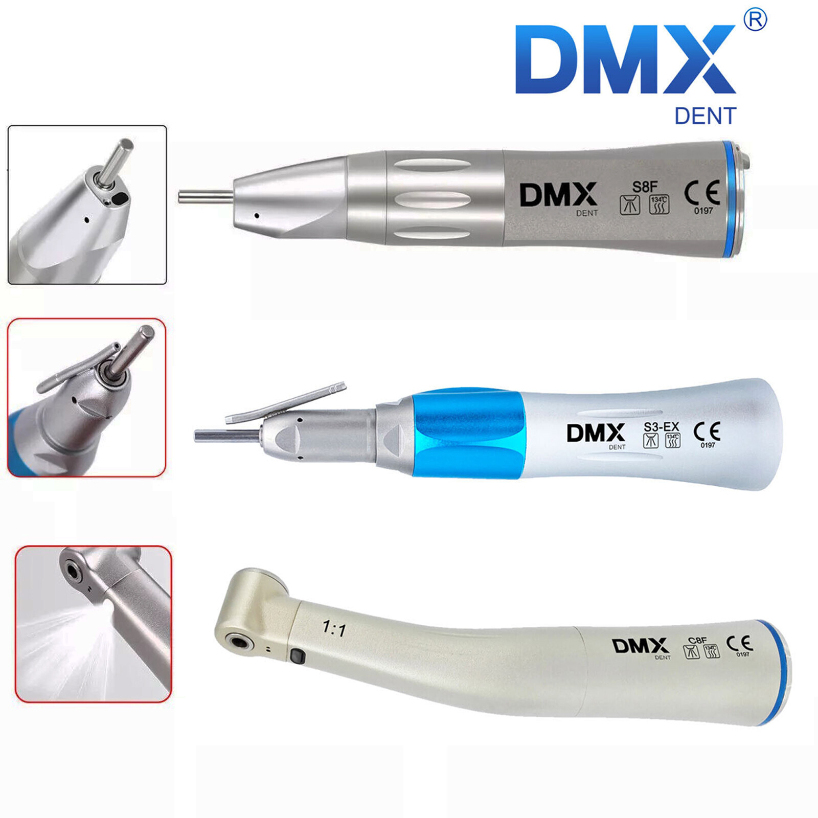 DMXDENT Dental 1：1 Direct Drive Straight Handpiece For Surgical Implant NSK