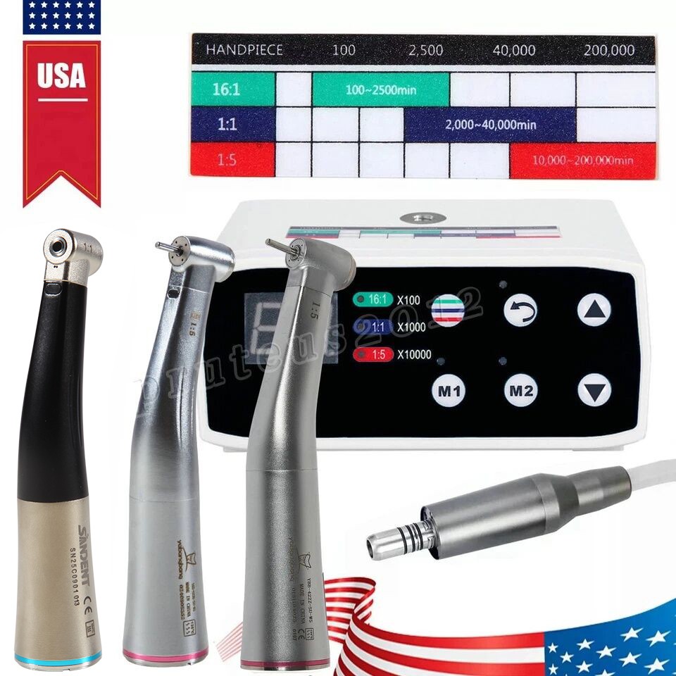 Yabangbang Dental Brushless LED Electric Micro Motor/1:5 1:1 LED Handpiece