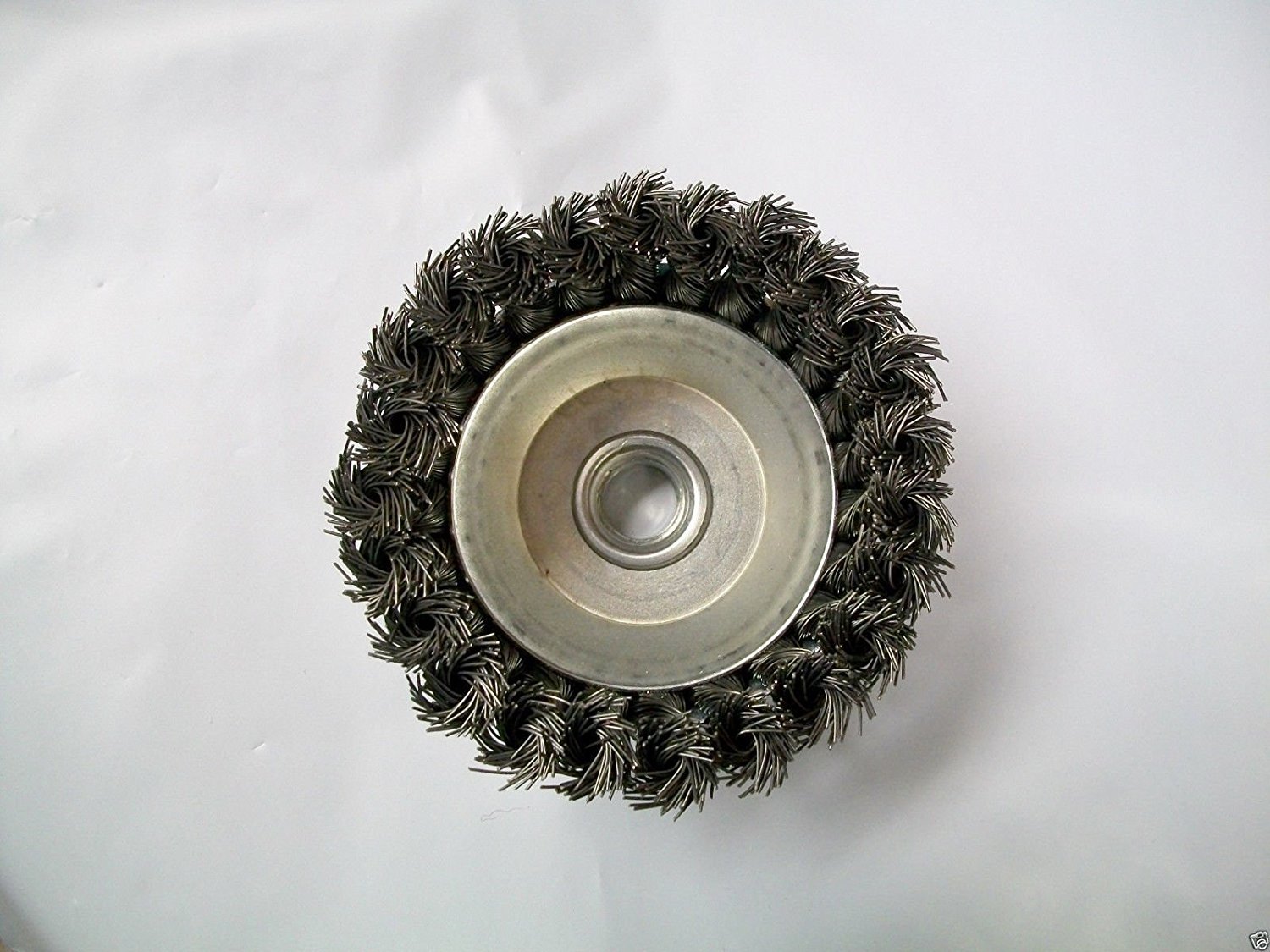 3″ Knotted Wire Cup Brush, Coarse, 5/8″-11 Thread