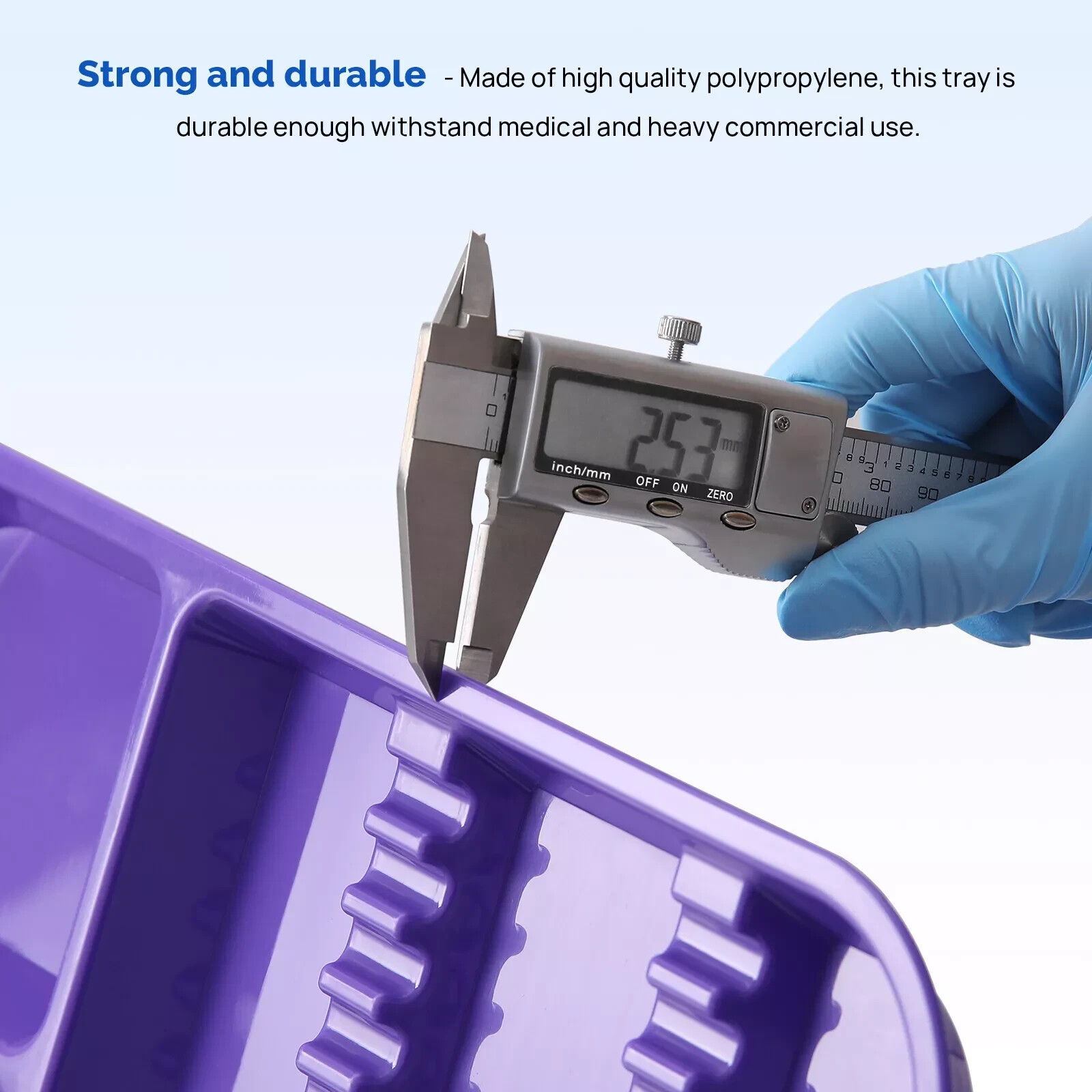 Dental Autoclavable Instrument 135°C Divided Plastic Set Up Trays Optional Type
