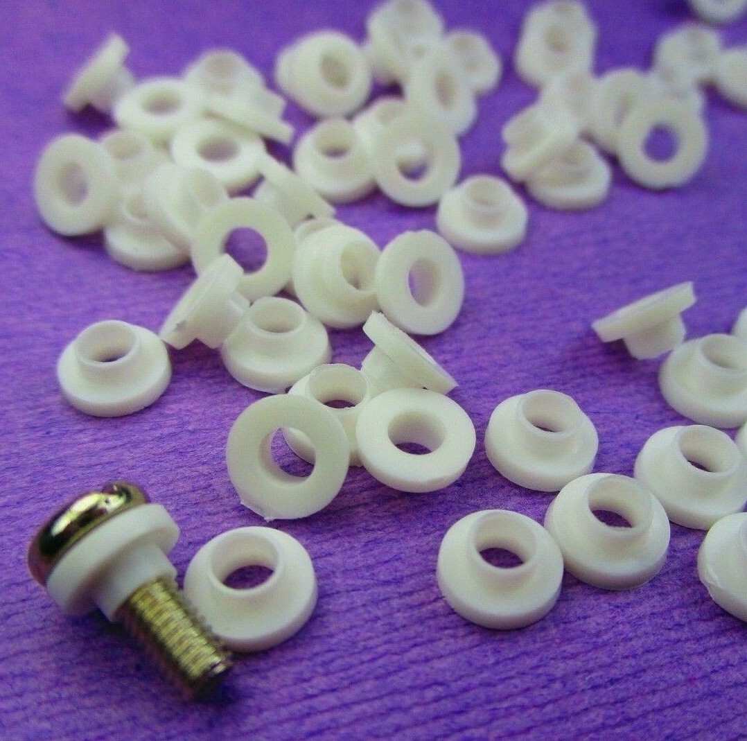100pc M3 High Temp Nylon Plastic Transistor Insulator Washer Heat Sink 3mm Screw