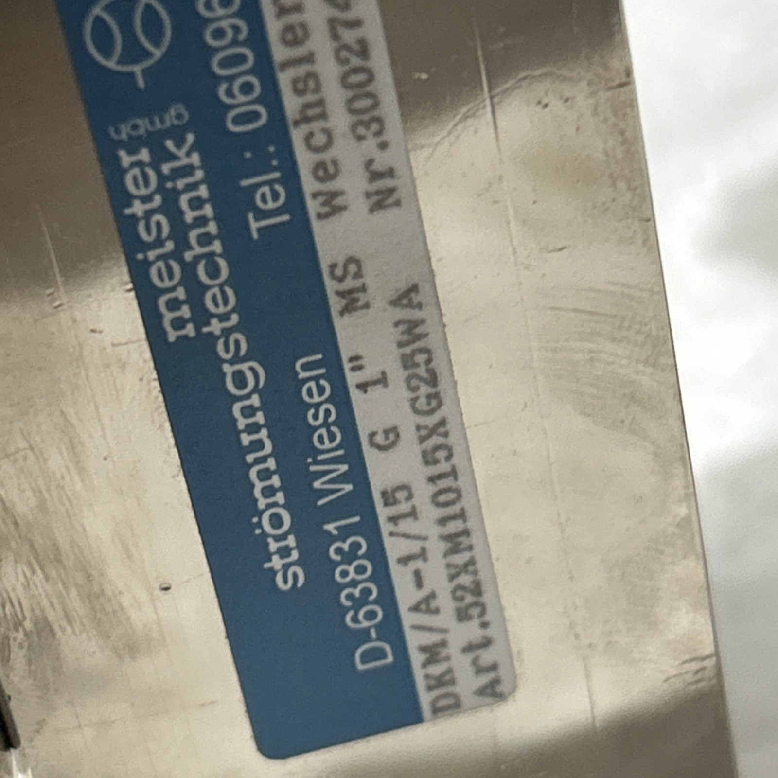 Meister D-63831 Flow Switch Flow Meter