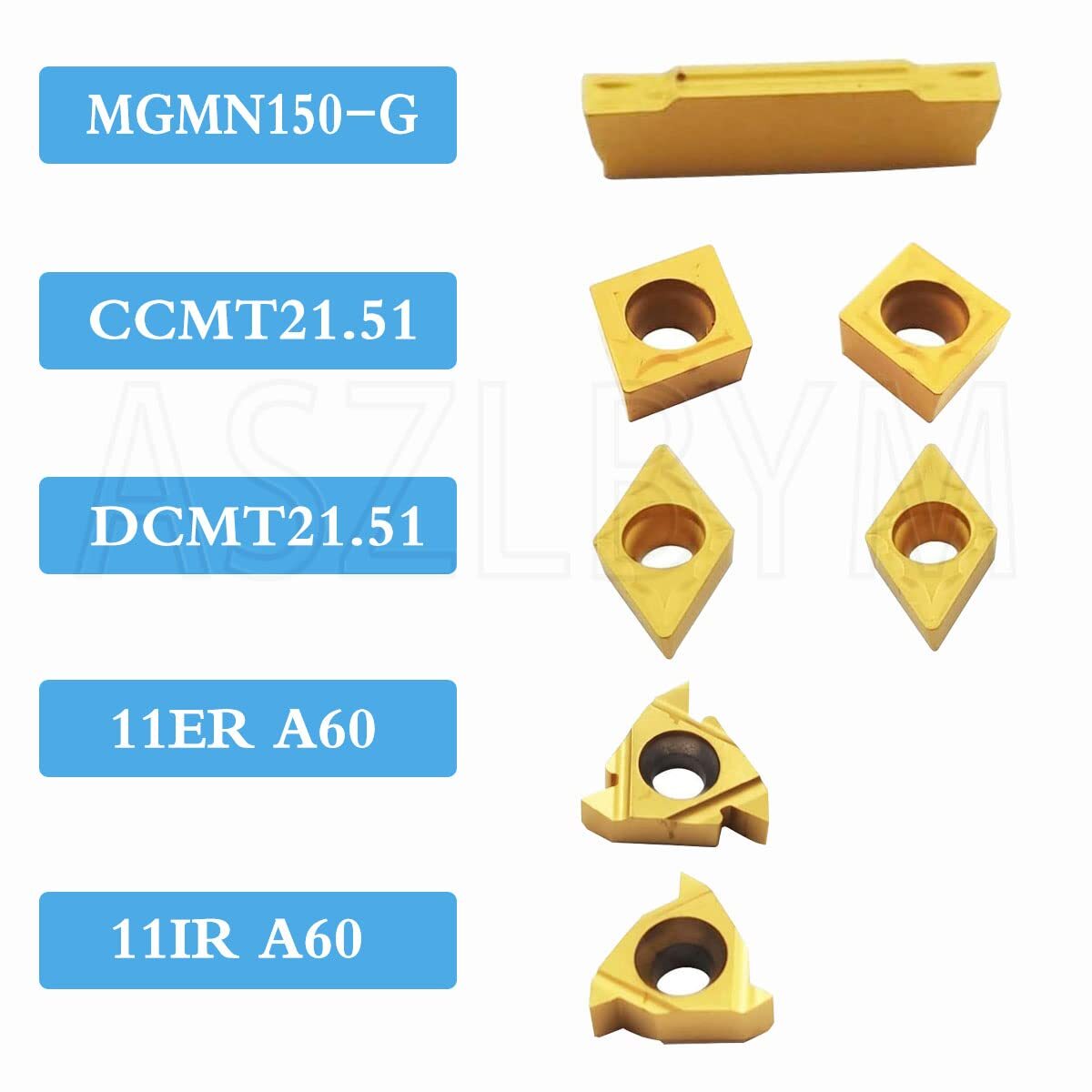 3/8″ 10mm Shank Indexable Carbide Lathe Turning Tool Holder Set Cutting Tools