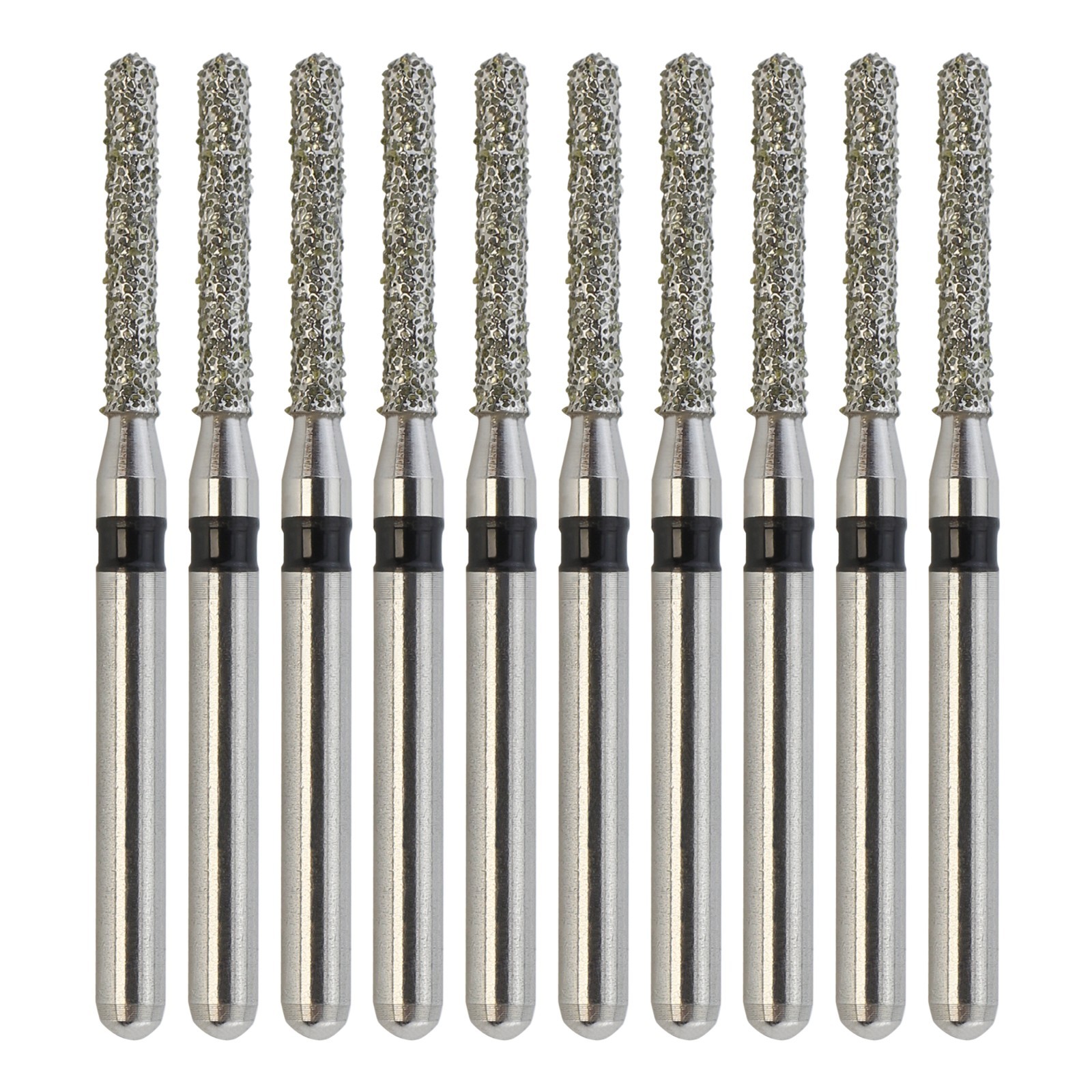 Dental Diamond Burs Round End Cylinder FG 881/012SC Super Coarse Grit Red