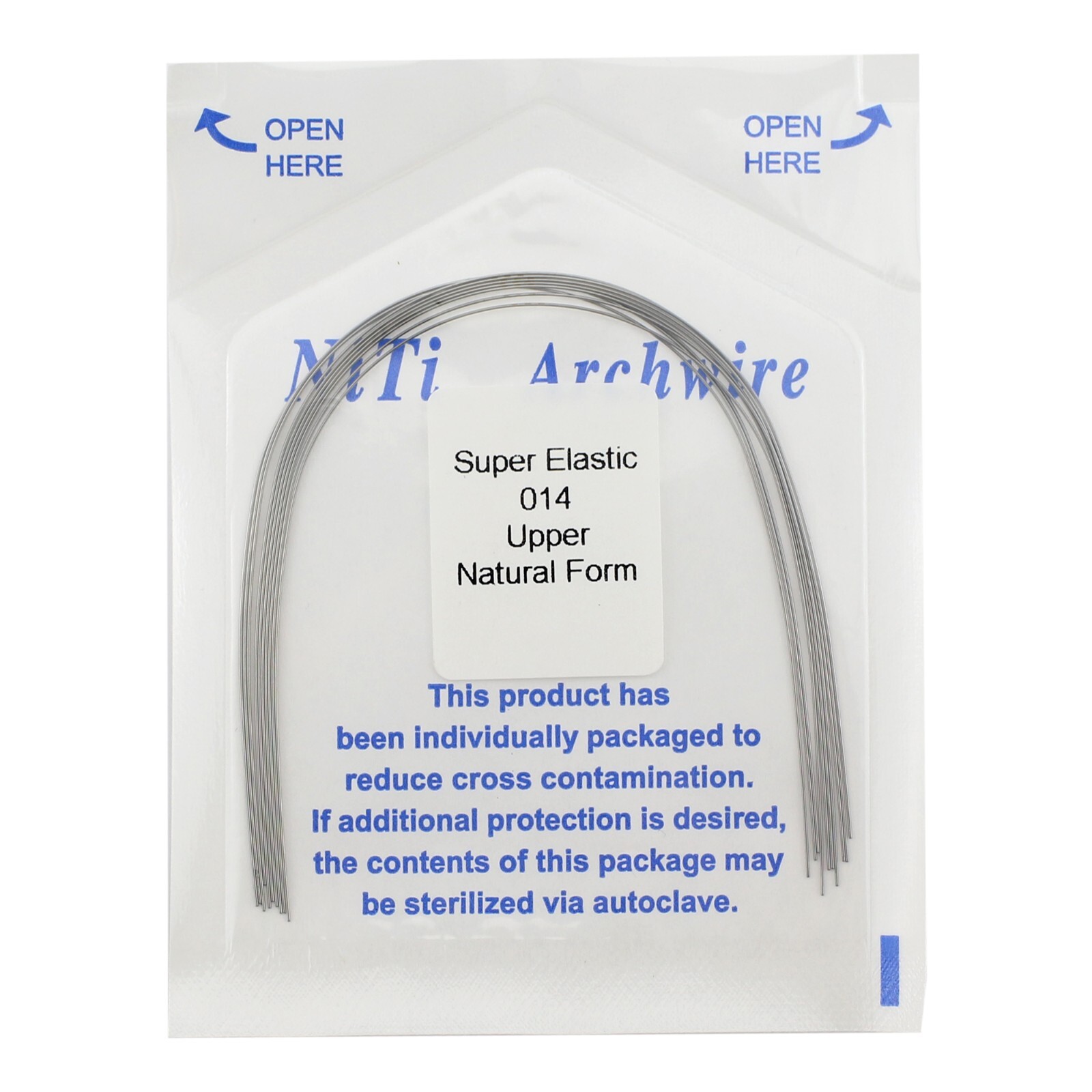 100pc Dental Orthodontic Arch Wires Niti Rectangular Round Natural 1622 012 016