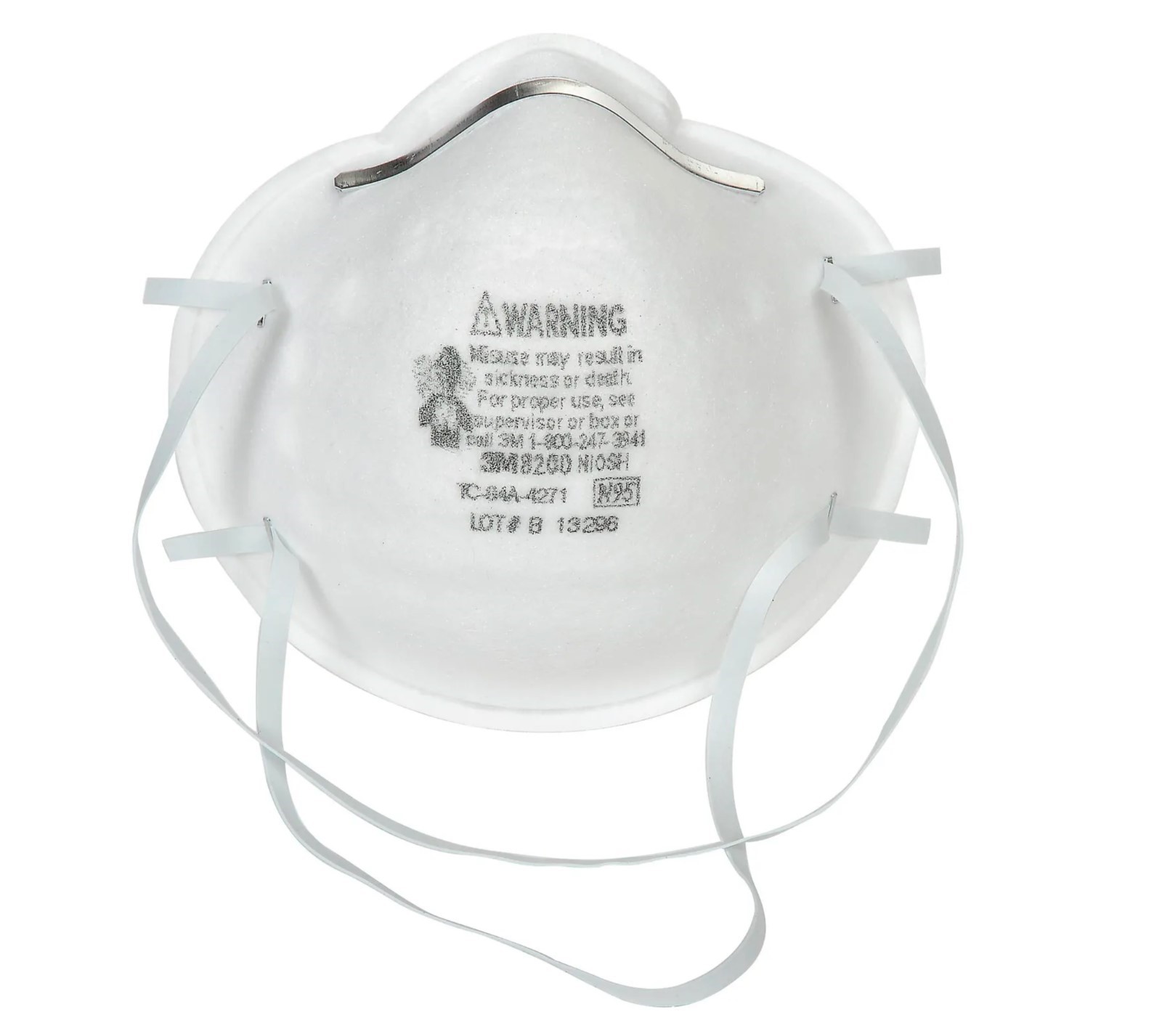 3M 8200 N95 Disposable Particulate Respirator, 20/Dispenser (Pack of 20)