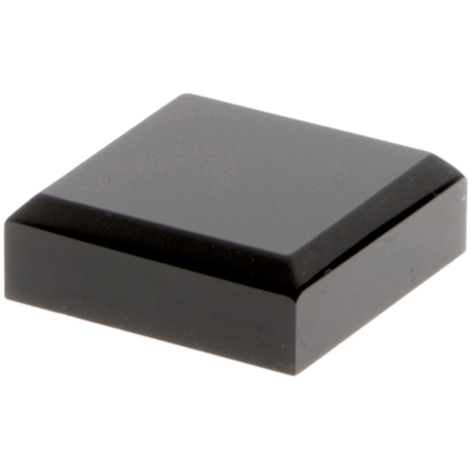 Plymor Black Acrylic Square Beveled Display Base, 1.5″ W x 1.5″ D x 0.5″ H
