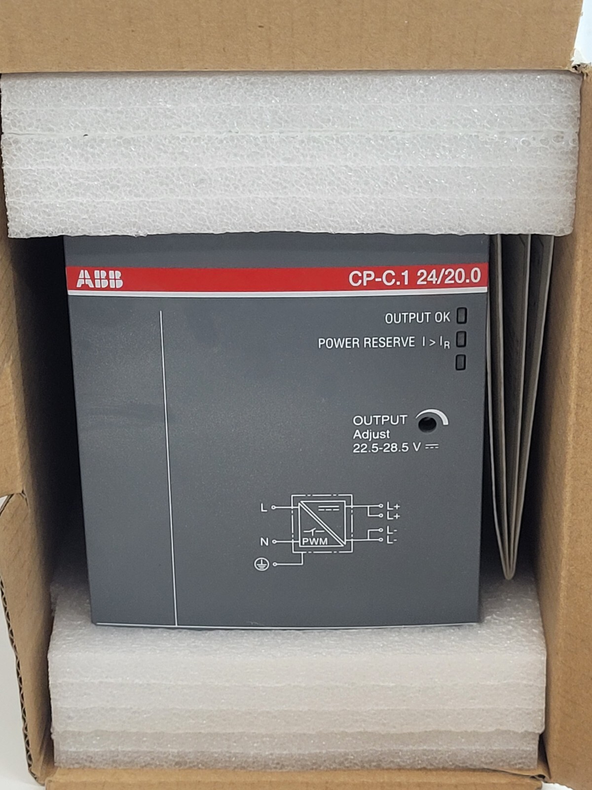 ABB 1SVR360763R1001 Power Supply CP-C.1 24/20.0 Switch Mode Power Supply NIB w9