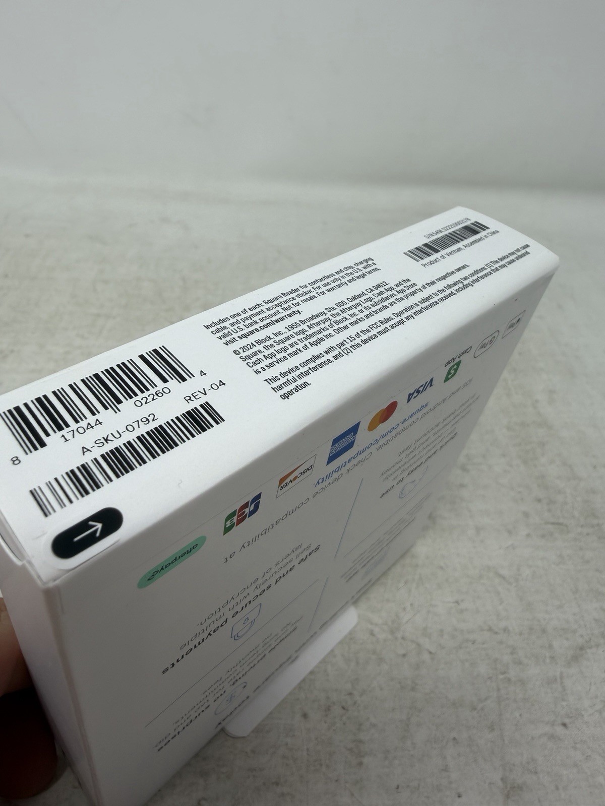 Square Reader for contactless and chip (2nd generation) ?Sealed?