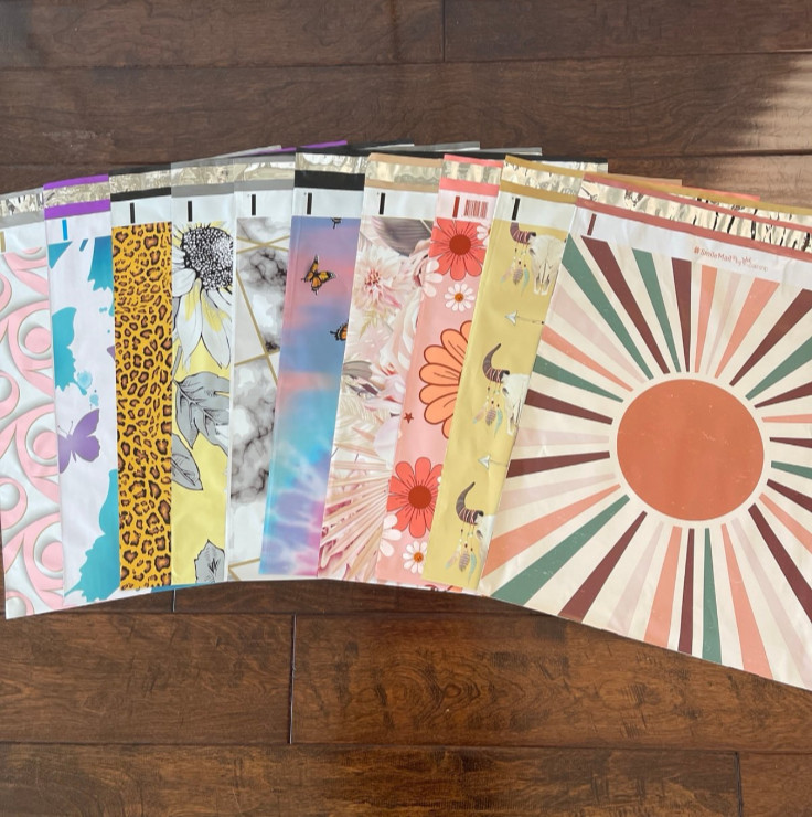 20 Pack – 14×17″ XL Super Fun Variety Pack Designer Poly Mailers! Flat Mailers