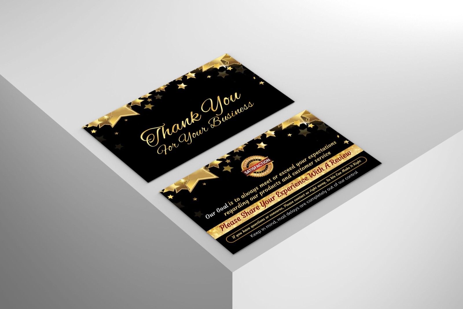 25-2000 Ebay CLASSY Thank You Seller Business Cards (Star), 4 Amazon, Etsy, bulk