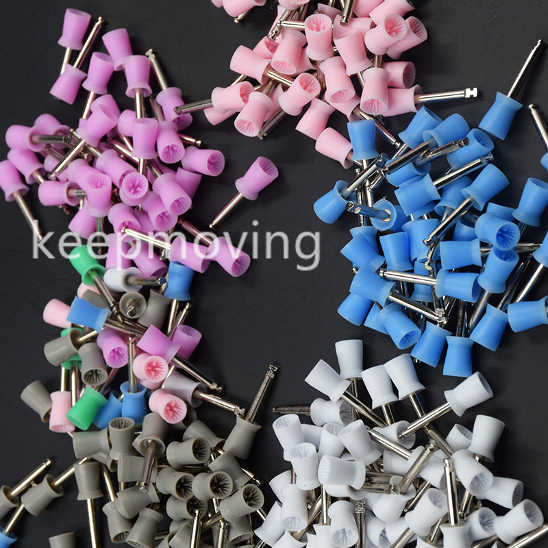 100/500/1000 Pcs Dental Rubber Latch Polisher Polishing Prophy Cup Bowl Brushes