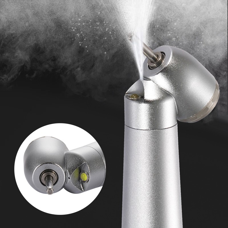 ASKEADNT Dental Surgical Handpiece 45 Degree High Speed 4 Hole LED