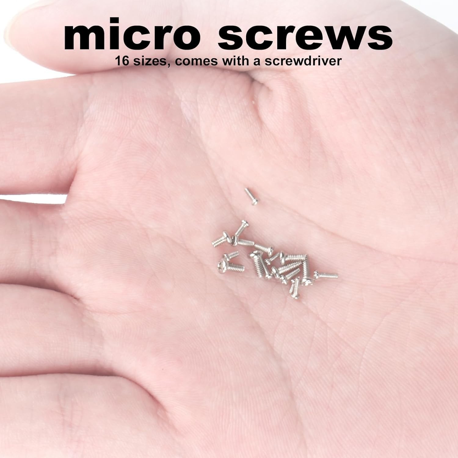 Tiny Screws for Electronics, 800 pcs Mini Micro Small Phillips Pan Head Machi…
