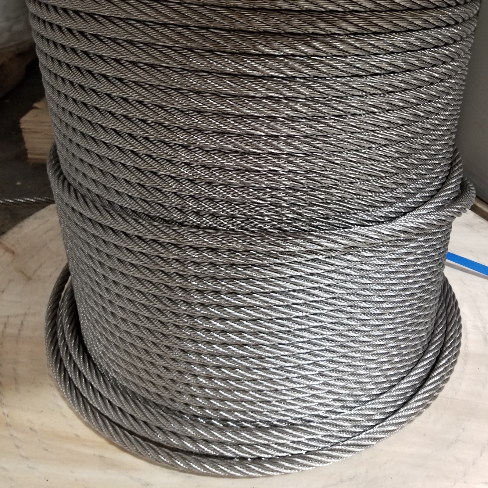 1/2″ Stainless Steel Wire Rope Cable 6×19 IWRC Type 304 (700 Feet)